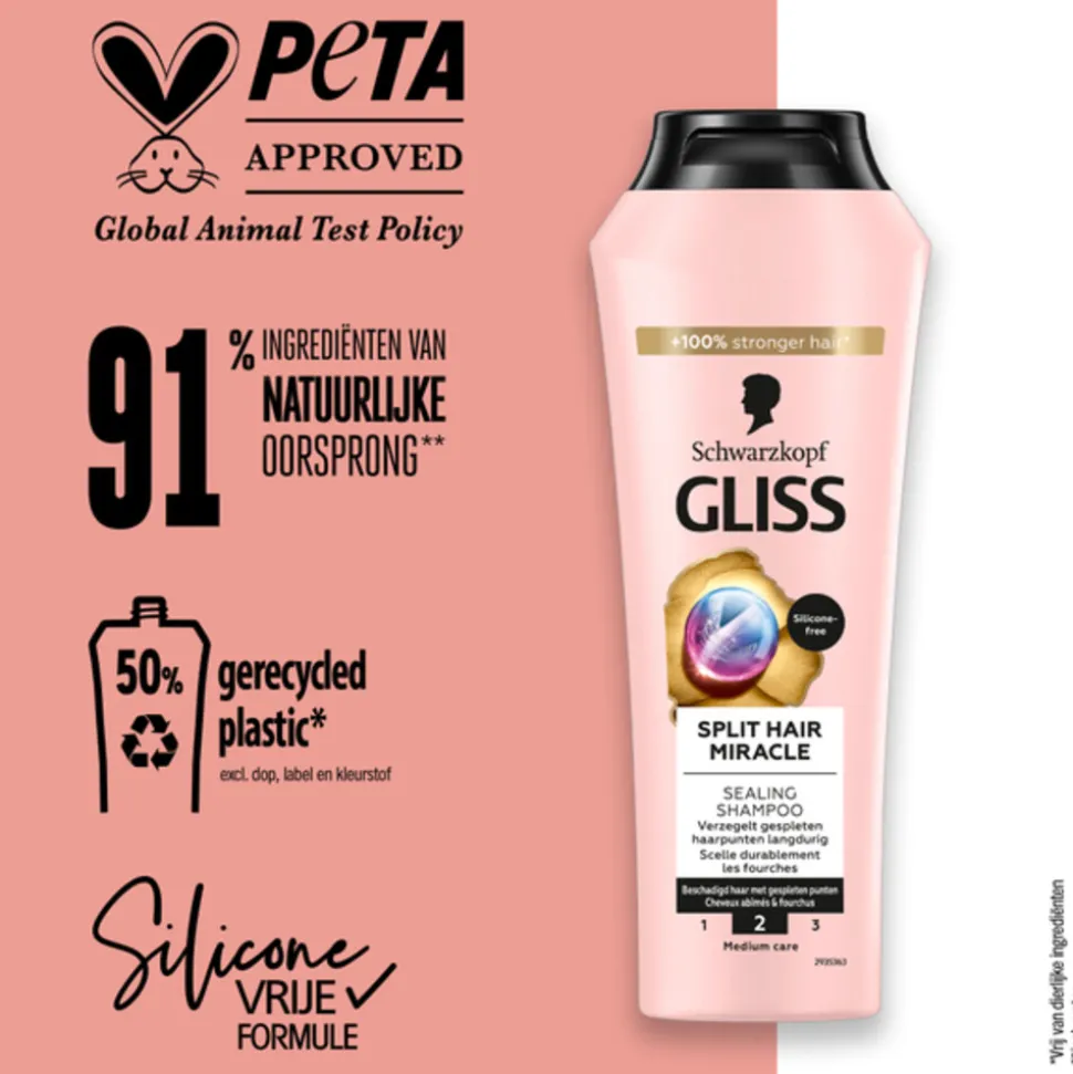 6x Gliss Split End Shampoo 250 ml