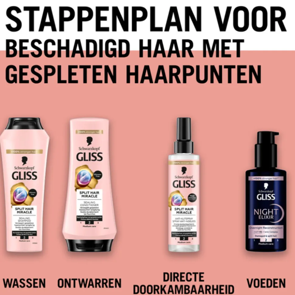 6x Gliss Split End Shampoo 250 ml