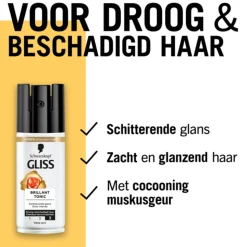6x Gliss Total Repair Brillant Tonic 100 ml