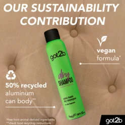 6x Got2b Droogshampoo Fresh & Fabulous 200 ml