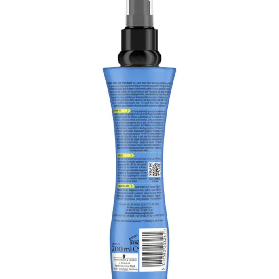 6x Got2b Hairspray Beach Babe Salt Spray 200 ml