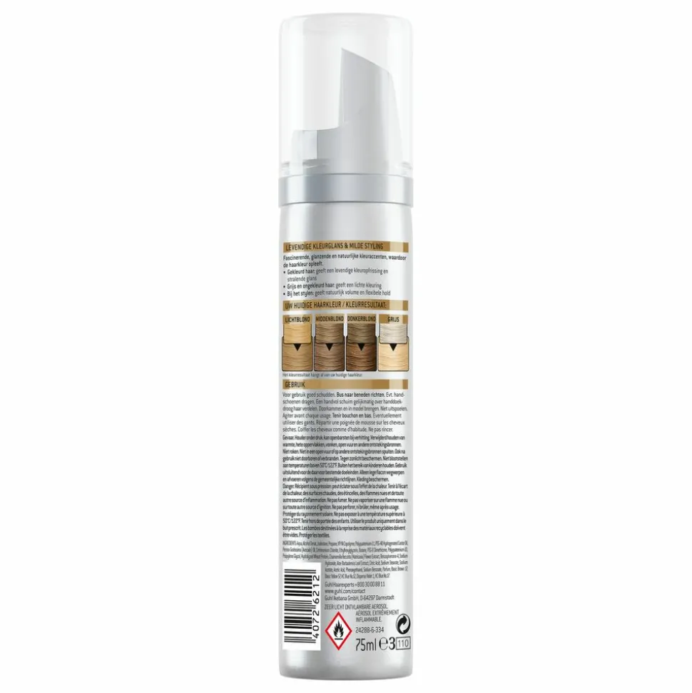 3x Guhl Color Forming Mousse Middenblond 70 75 ml
