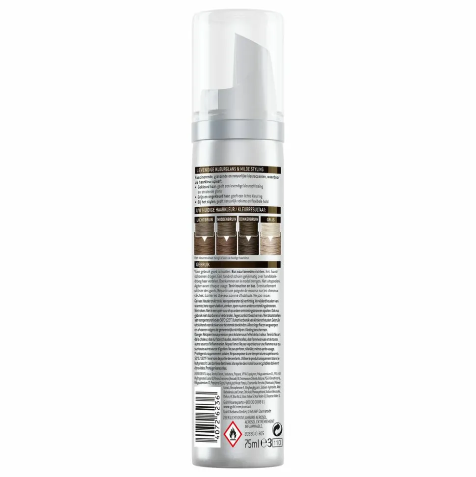 3x Guhl Color Forming Mousse Donker Bruin 30 75 ml
