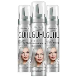 3x Guhl Color Forming Mousse Zilverblond 98 75 ml