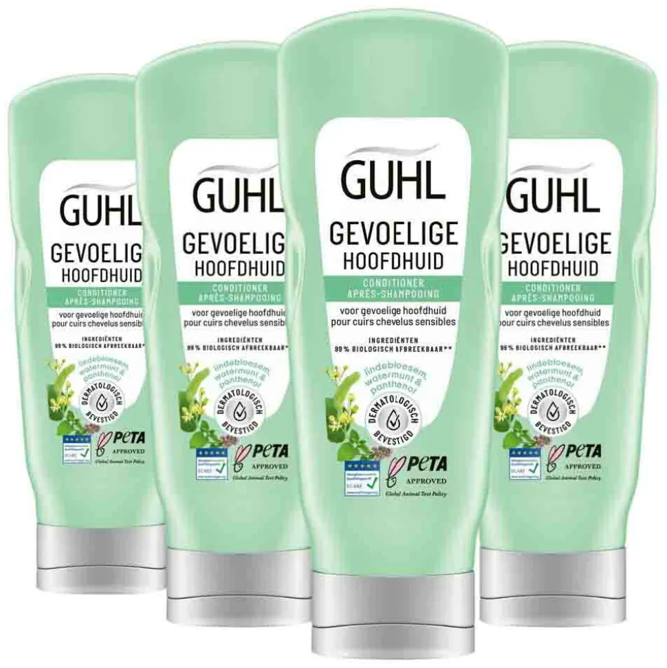 4x Guhl Conditioner Gevoelige Hoofdhuid 200 ml
