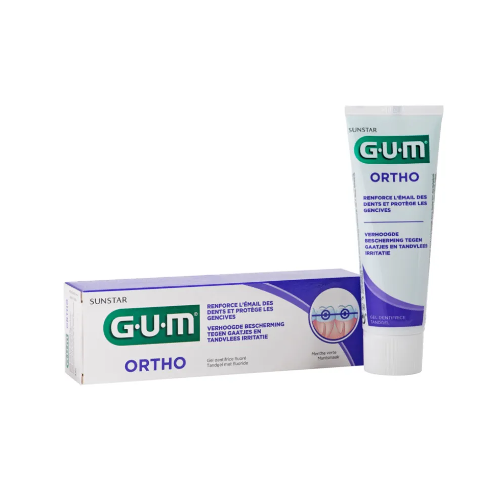 4x GUM Tandpasta Ortho 75 ml