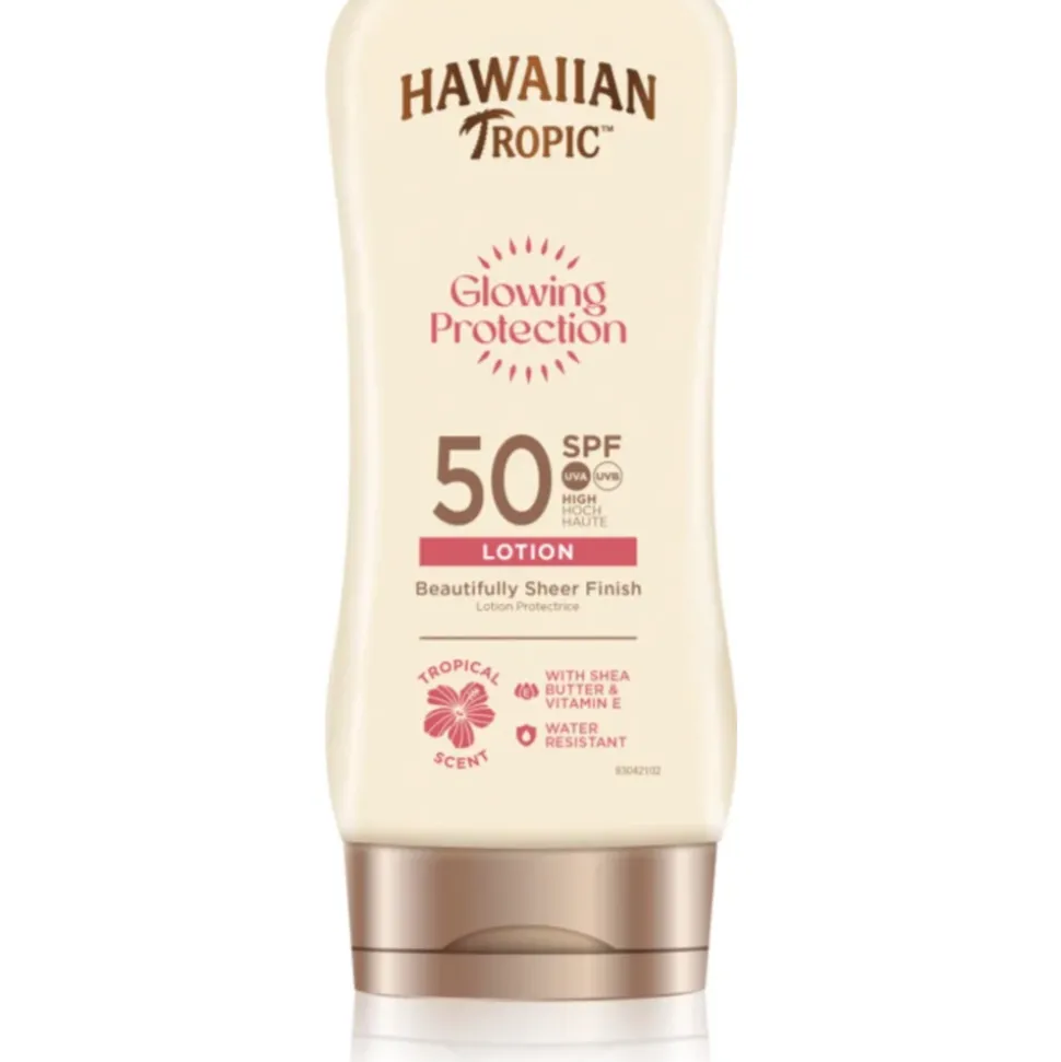 6x Hawaiian Tropic Zonnebrand Lotion Glowing Protection SPF 50 180 ml