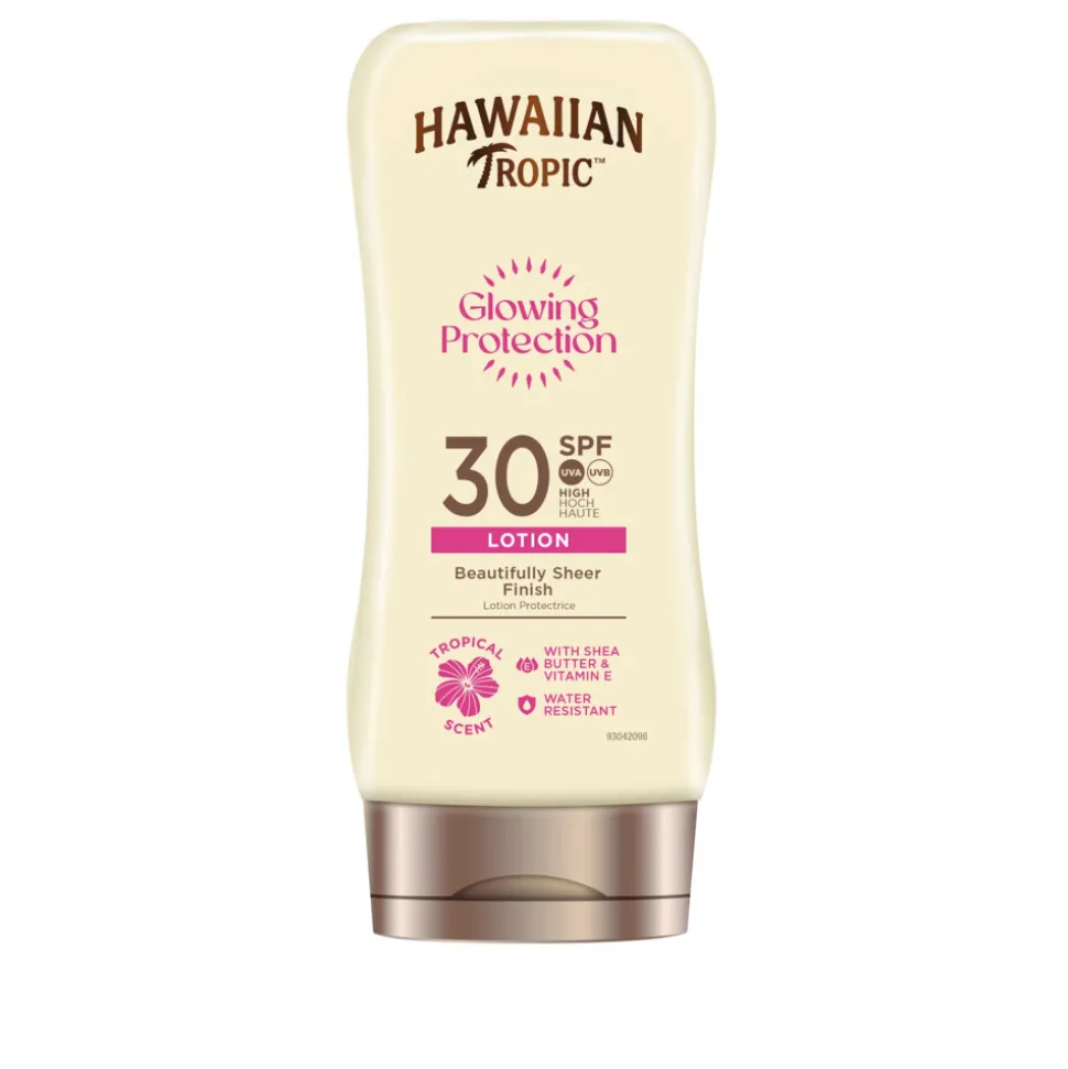6x Hawaiian Tropic Zonnebrand Lotion Glowing Protection SPF 30 180 ml