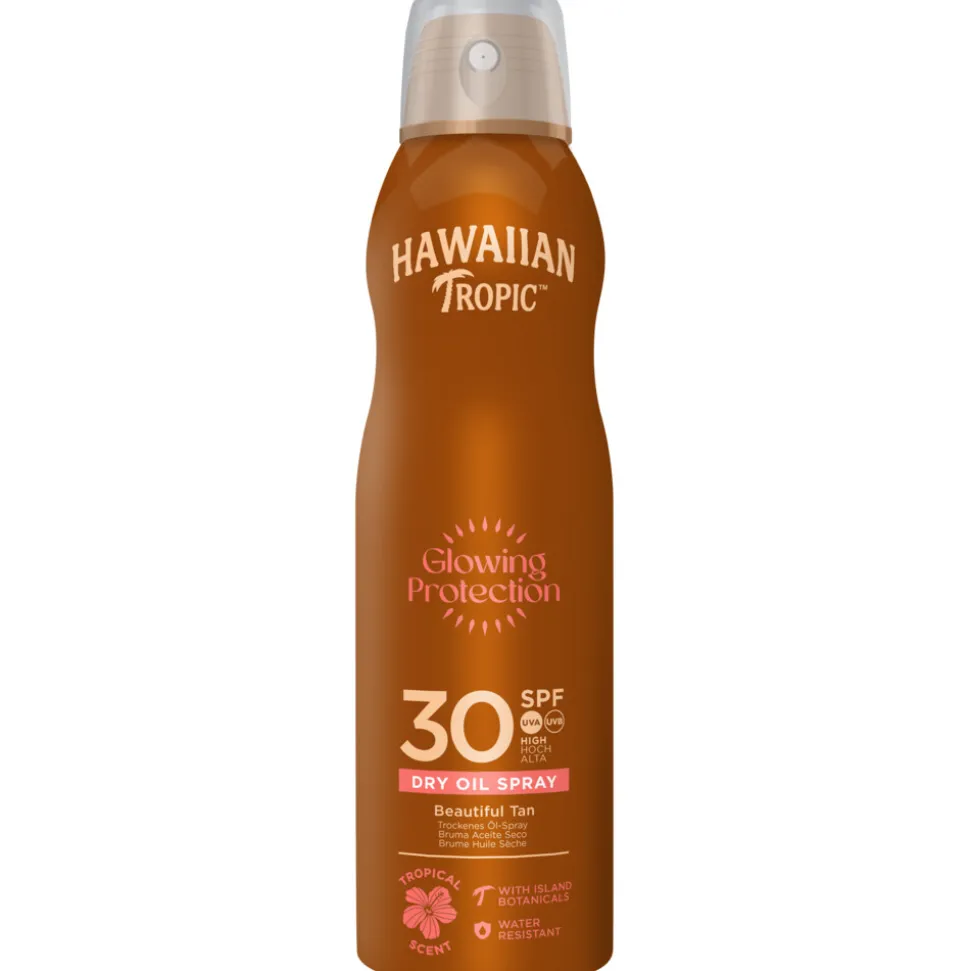 6x Hawaiian Tropic Zonneolie Spray Protective Coconut & Mango SPF 30 180 ml