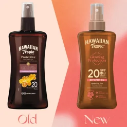 6x Hawaiian Tropic Zonneolie Protective Dry Spray SPF 20 200 ml