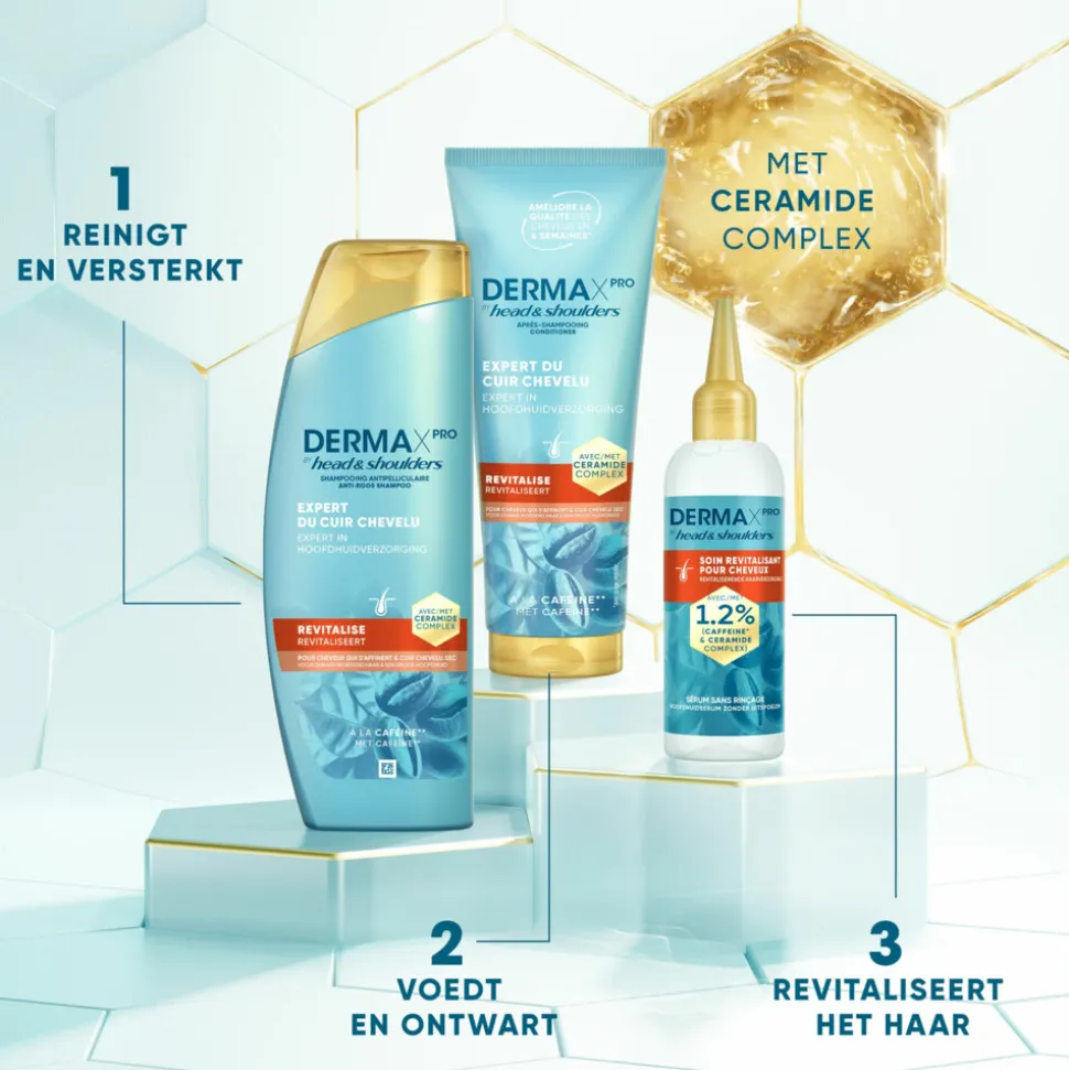6x Head & Shoulders Anti-roos Conditioner DERMAxPRO Revitaliseert 220 ml