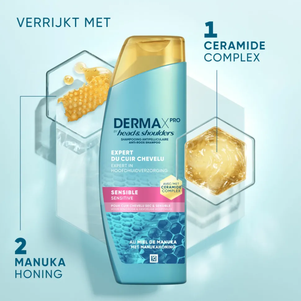 6x Head & Shoulders Anti-roos Shampoo DERMAxPRO Sensitive 250 ml