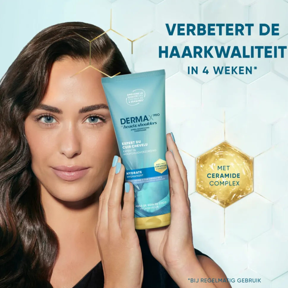 6x Head & Shoulders Conditioner DERMAxPRO Hydrateert 220 ml
