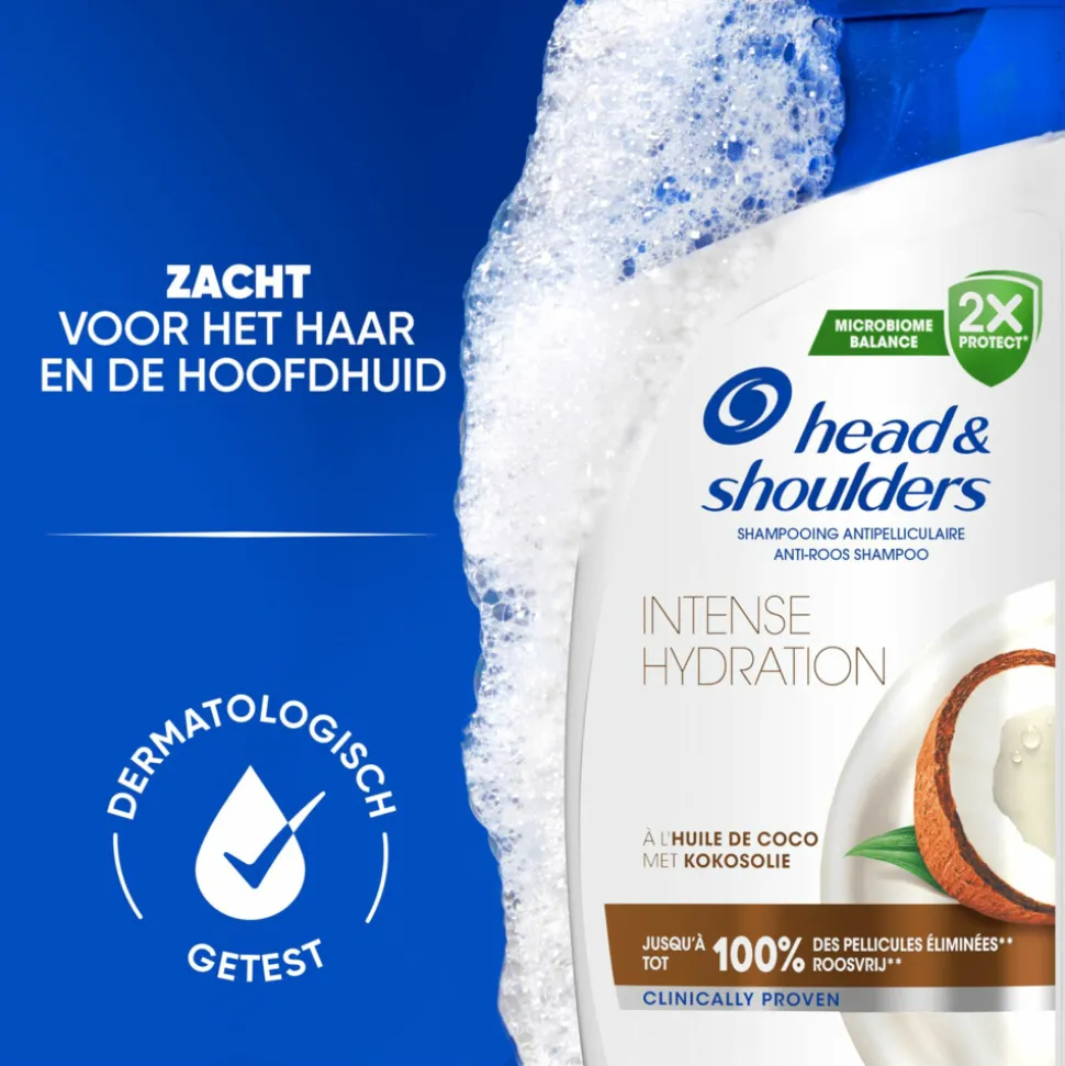 6x Head & Shoulders Shampoo Intense Hydration 625 ml