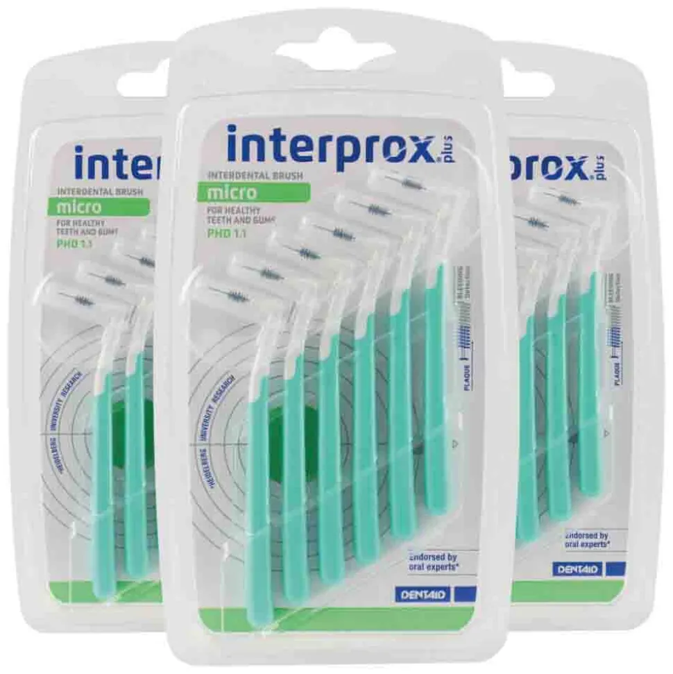 3x Interprox Ragers Plus Micro Groen PHD 1.1 6 stuks