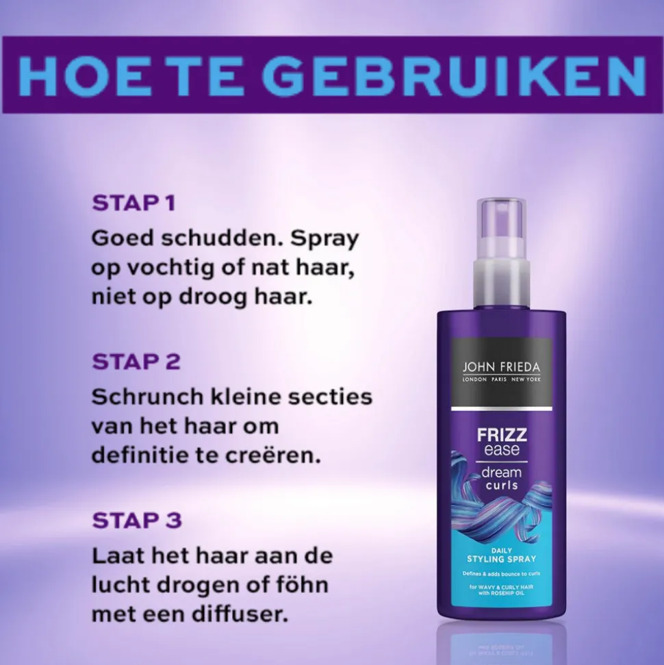 4x John Frieda Frizz Ease Dream Curls Spray 200 ml