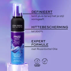 4x John Frieda Frizz-Ease Dream Curls Reviver Mousse 200 ml