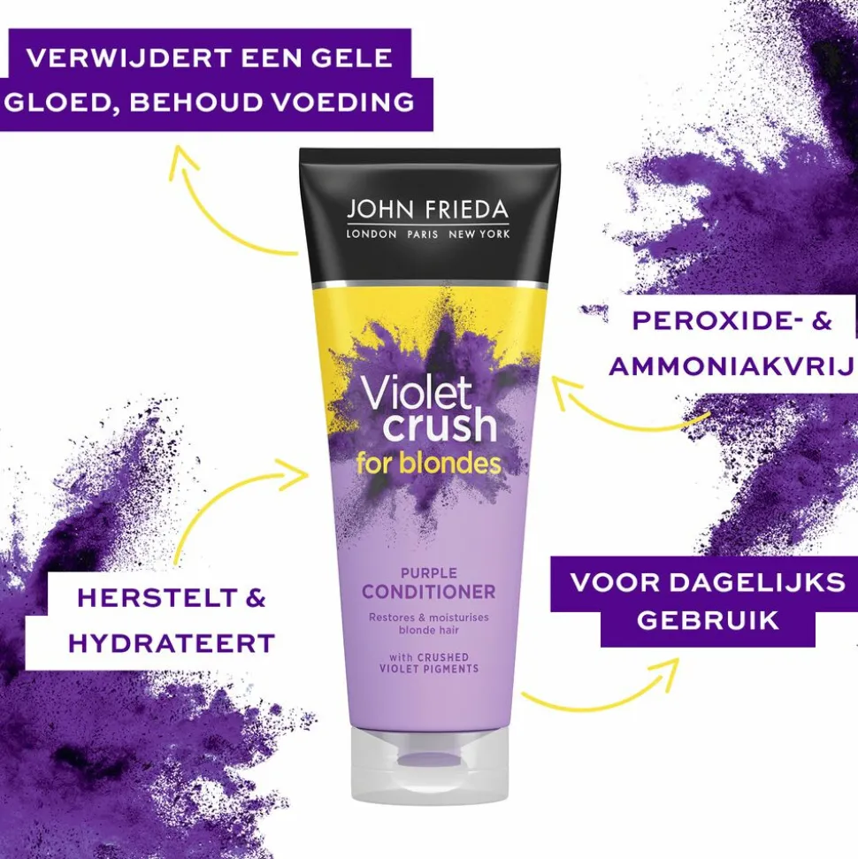 4x John Frieda Violet Crush Conditioner 250 ml