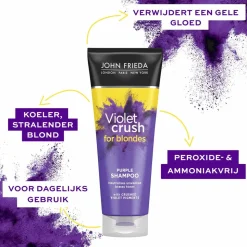 4x John Frieda Violet Crush Shampoo Purple 250 ml