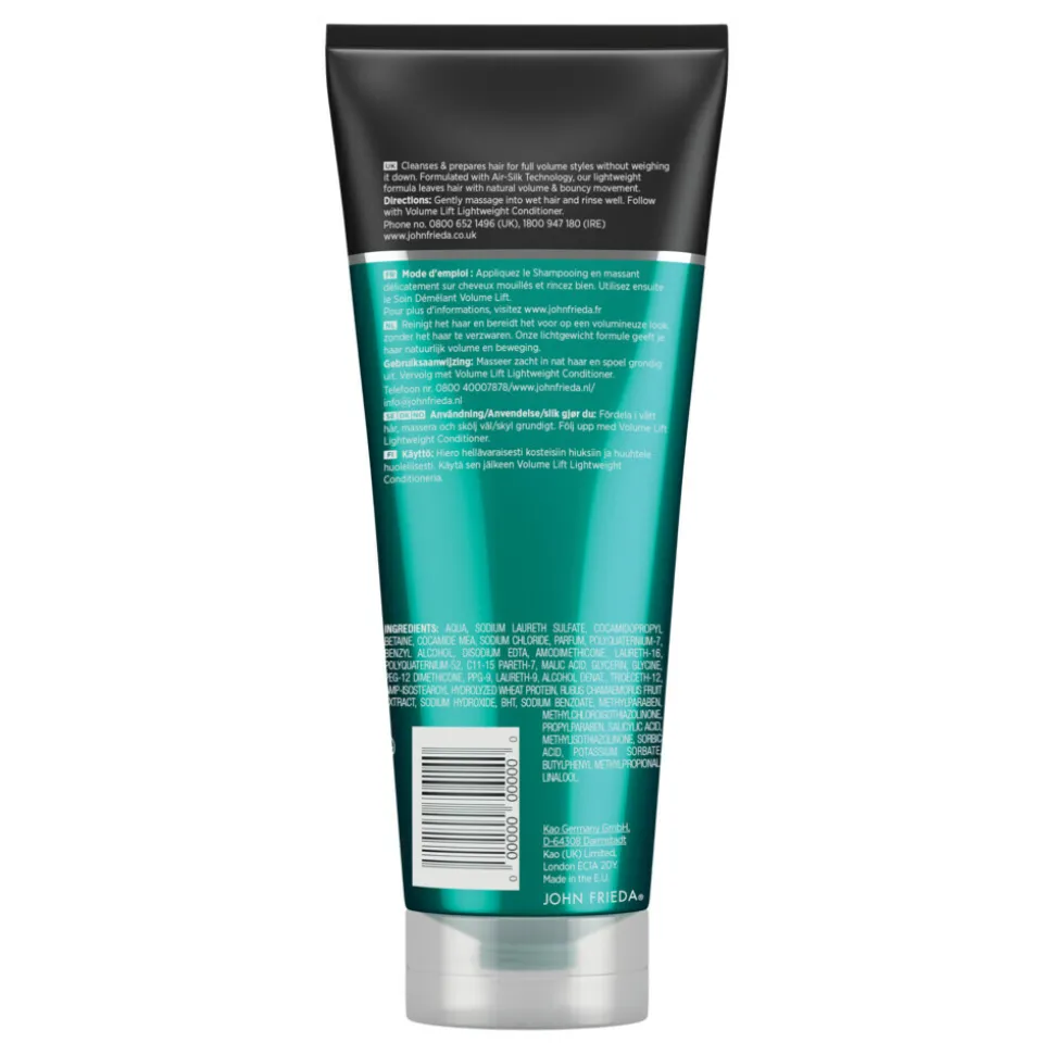 4x John Frieda Volume Lift Shampoo 250 ml