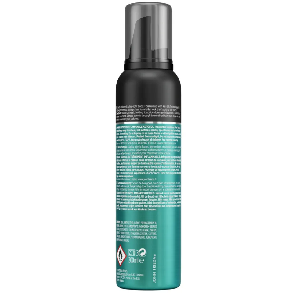 4x John Frieda Volume Lift Haarmousse 200 ml