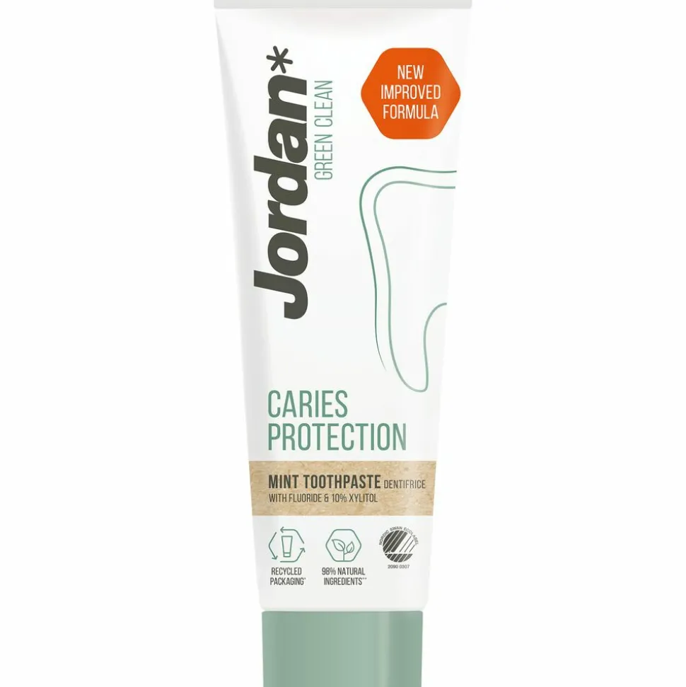4x Jordan Tandpasta Green Clean Cavity Protection 75 ml