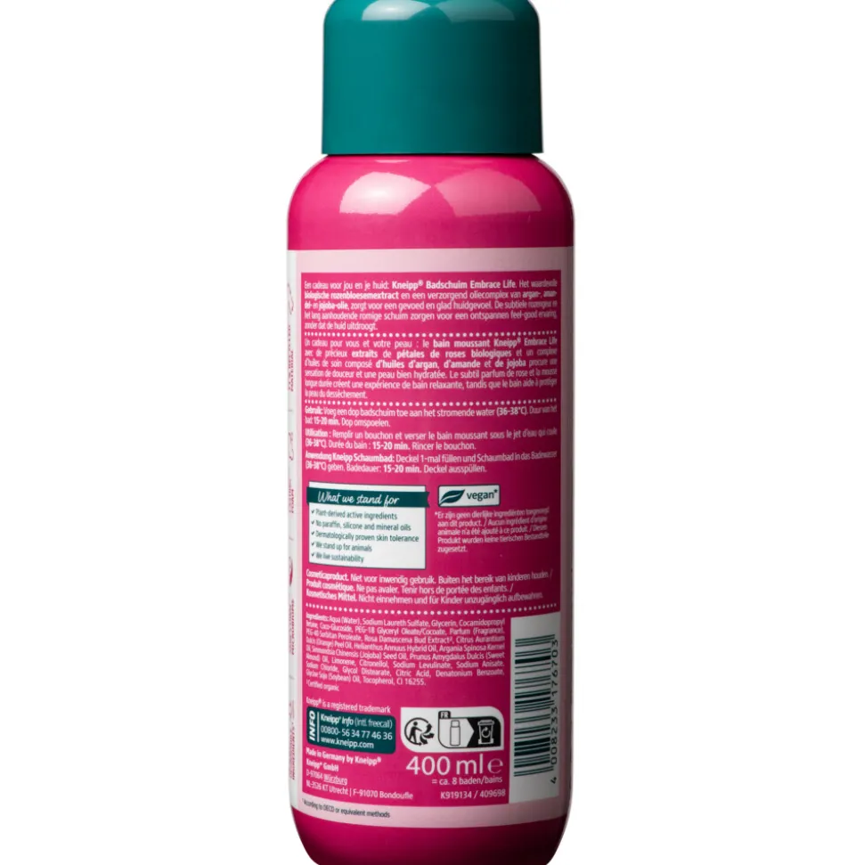 6x Kneipp Badschuim Embrace Life 400 ml