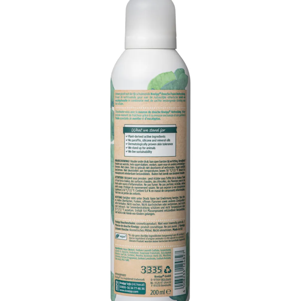6x Kneipp Douche Foam Refreshing Mint Eucalyptus 200 ml