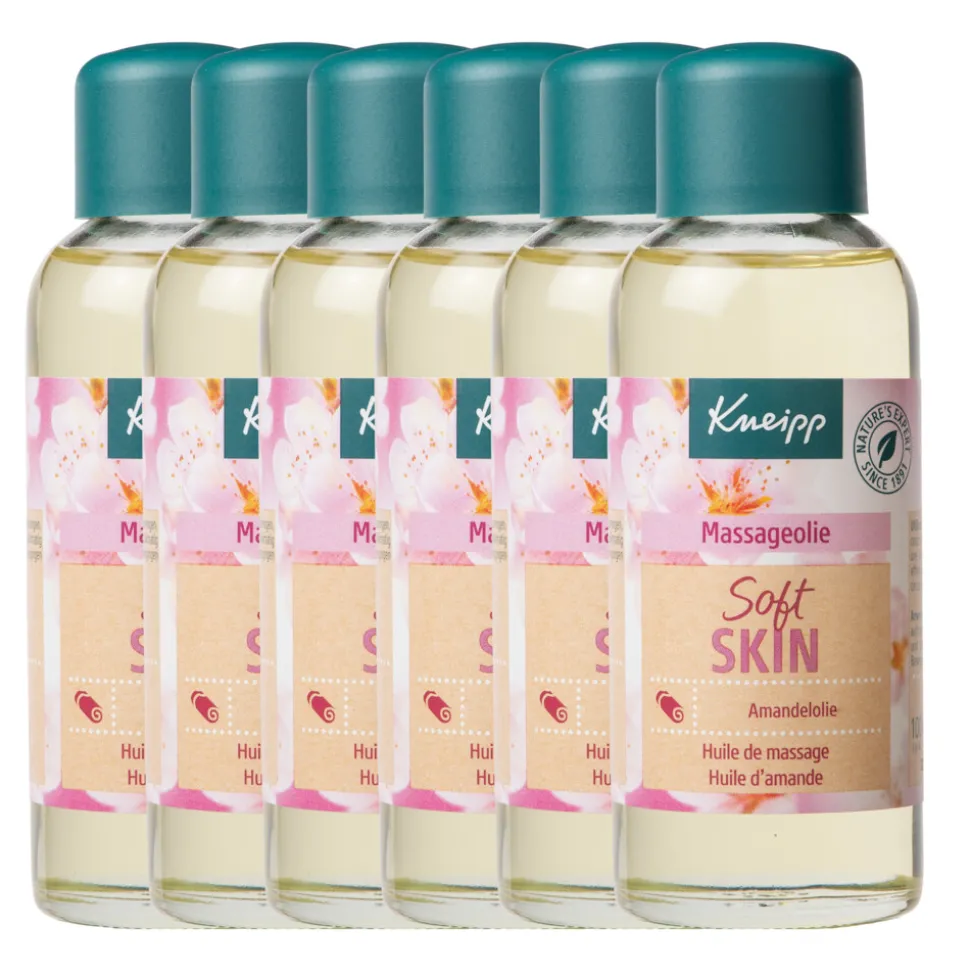 6x Kneipp Massageolie Soft Skin Amandelbloesem 100 ml