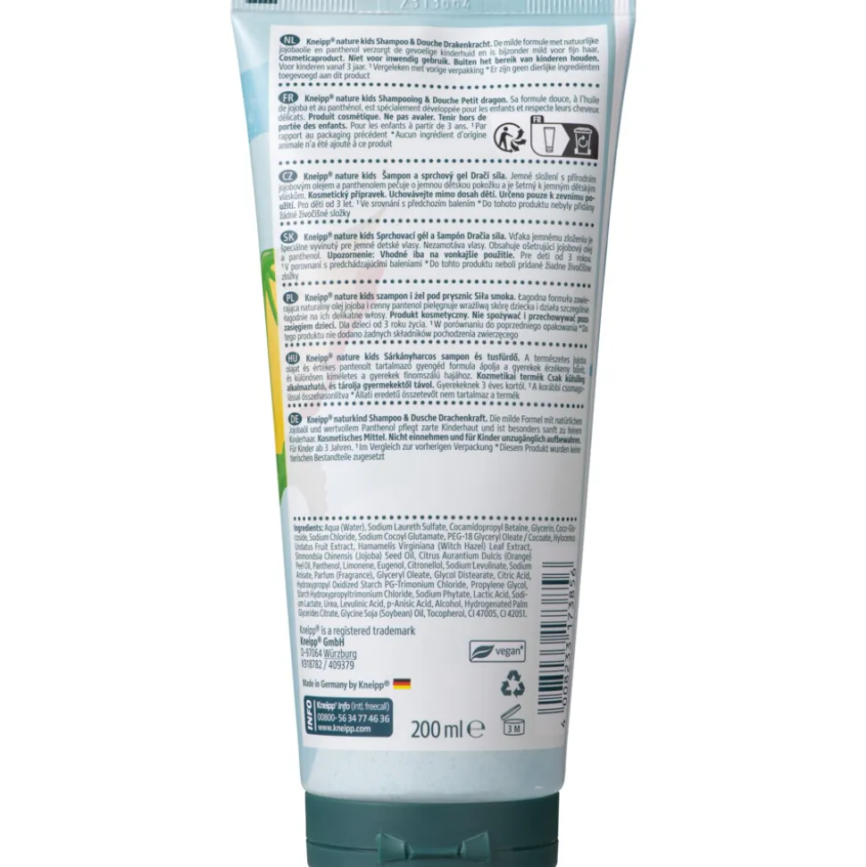 6x Kneipp Shampoo & Douche Drakenkracht 200 ml