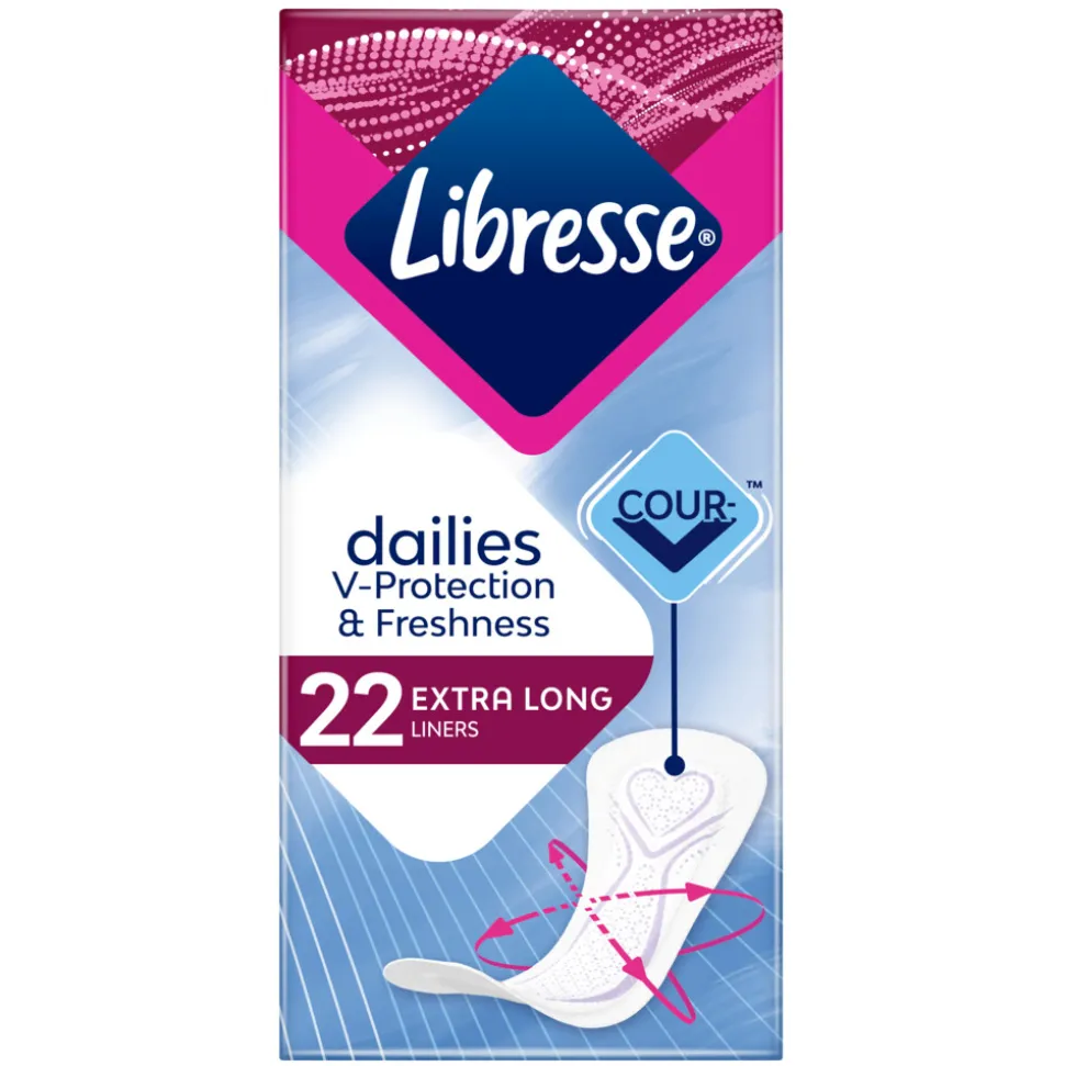 10x Libresse Inlegkruisjes Extra Long 22 stuks