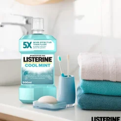 3x Listerine Mondwater Cool Mint 500 ml