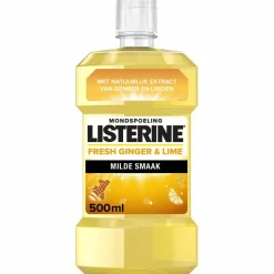 3x Listerine Mondwater Fresh Ginger & Lime 500 ml
