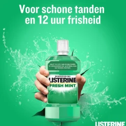 3x Listerine Mondwater Fresh Mint 500 ml