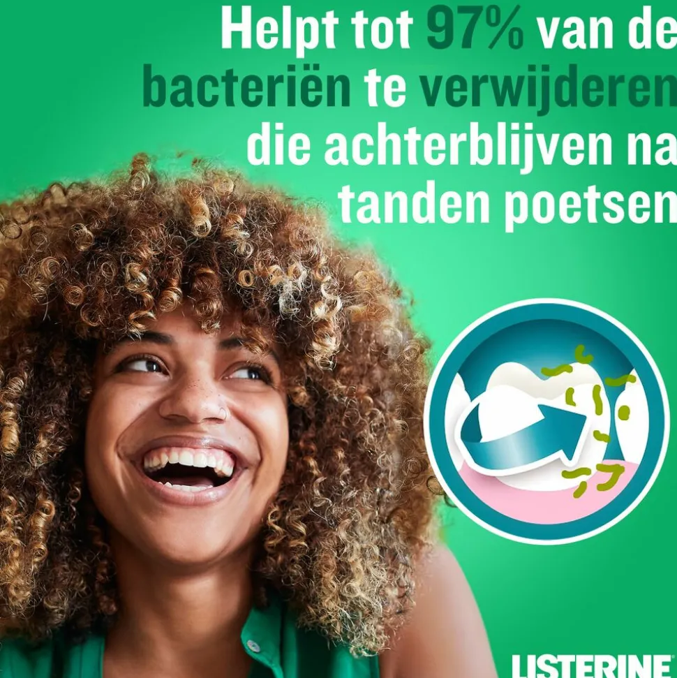 3x Listerine Mondwater Fresh Mint 500 ml