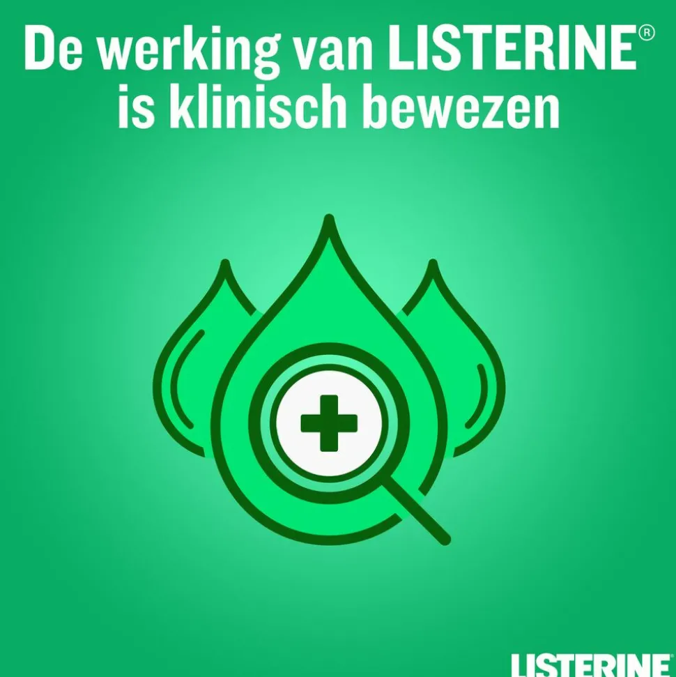 3x Listerine Mondwater Fresh Mint 500 ml
