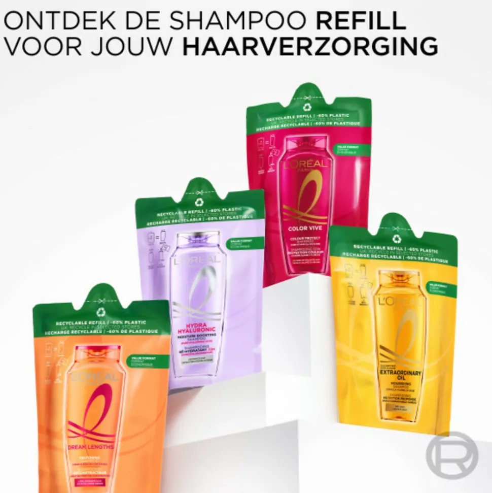 6x L'Oréal Elvive Color Vive Shampoo Refill 250 ml
