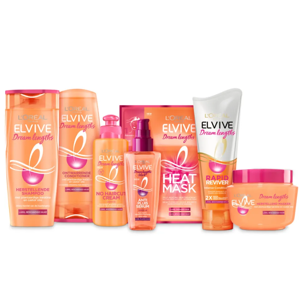 6x L'Oréal Elvive Dream Lengths Haarmasker 300 ml