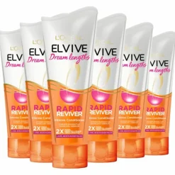 6x L'Oréal Elvive Dream Lengths Rapid Reviver Conditioner 200 ml