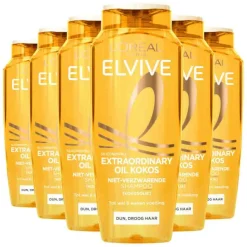 6x L'Oréal Elvive Extraordinary Oil Shampoo Kokos 250 ml