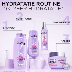 6x L'Oréal Elvive Hydra Hyaluronic Shampoo 250 ml