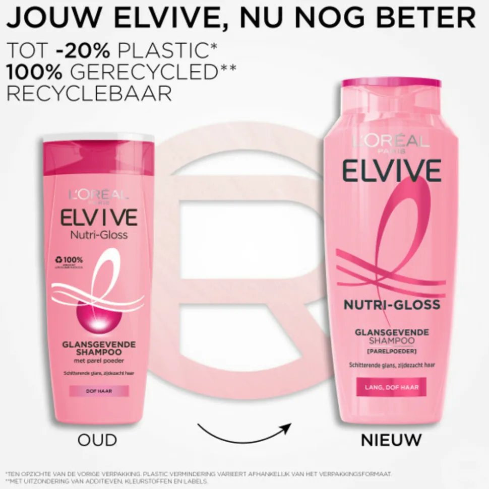6x L'Oréal Elvive Nutri Gloss Shampoo 250 ml