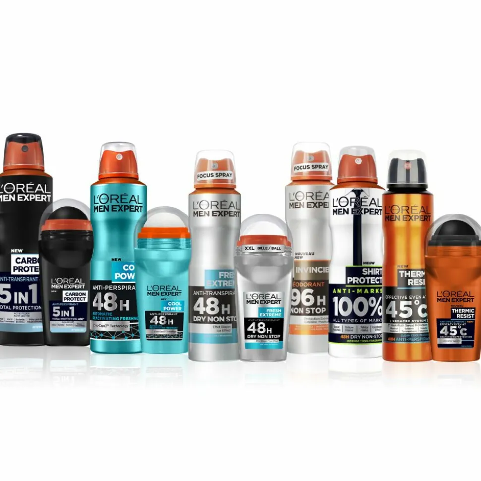 6x L'Oréal Men Expert Deodorant Roller Thermic Resist 50 ml