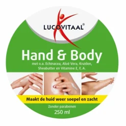 3x Lucovitaal Hand en Body Crème Echinacea & Aloë Vera 250 ml