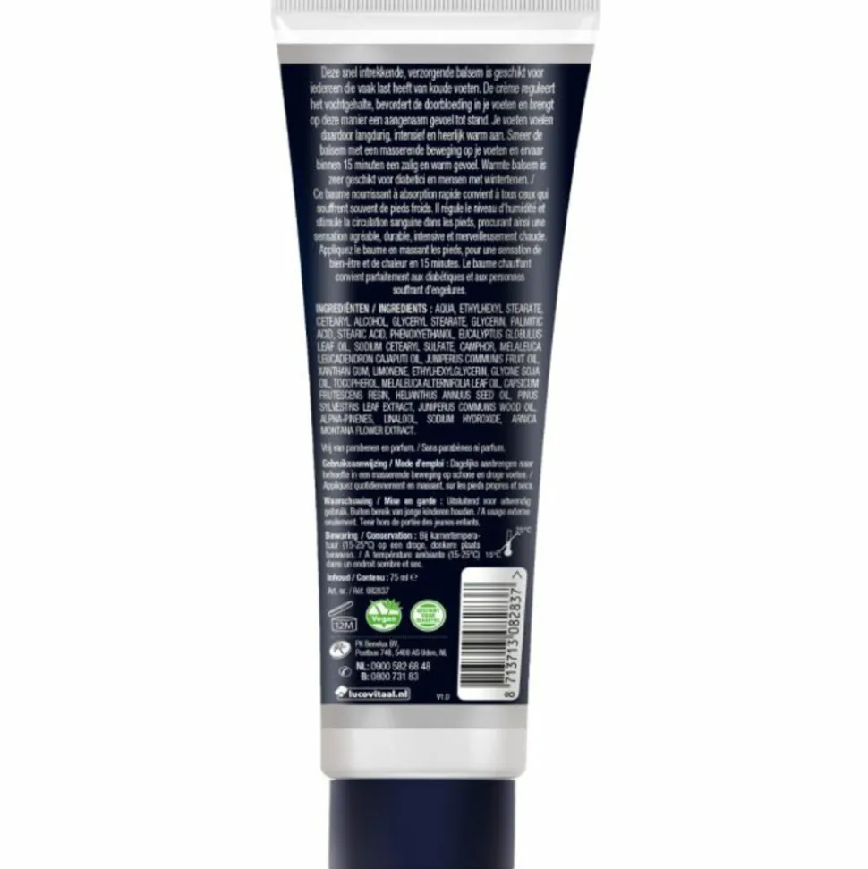 3x Lucovitaal Voeten Warmte Balsem 75 ml
