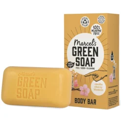 6x Marcel's Green Soap Showerbar Vanilla & Cherry Blossom 150 gr
