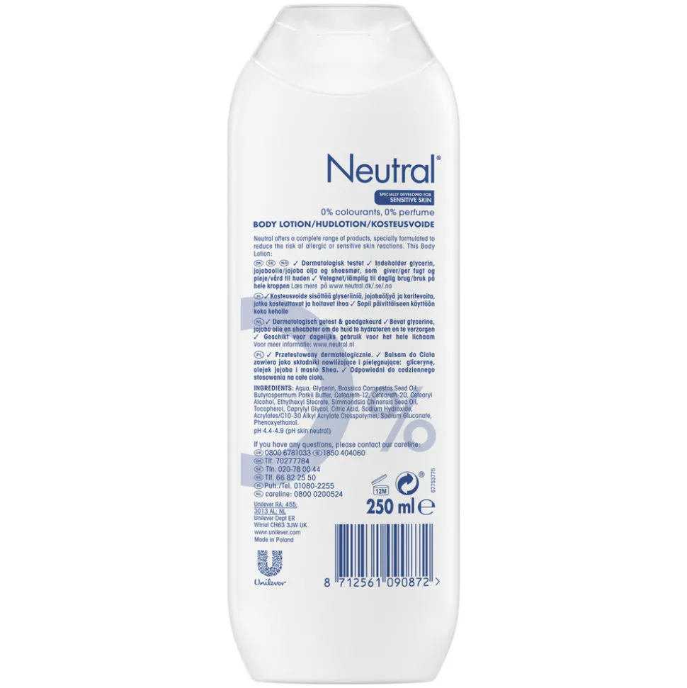6x Neutral Bodylotion 0% 250 ml