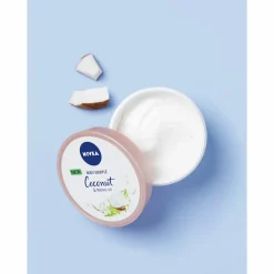 3x NIVEA Body Souffle Coconut en Monoi Olie 200 ml