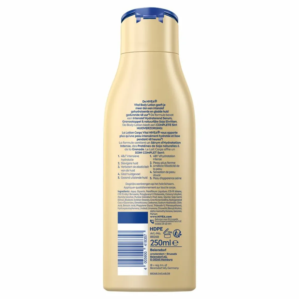 6x NIVEA Bodylotion Vital 250 ml