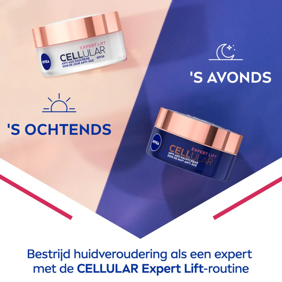3x NIVEA Cellular Filler Nachtcrème Elasticity 50 ml